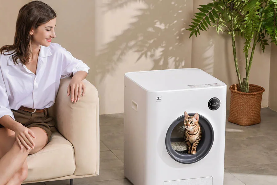 automatic kitten litter box